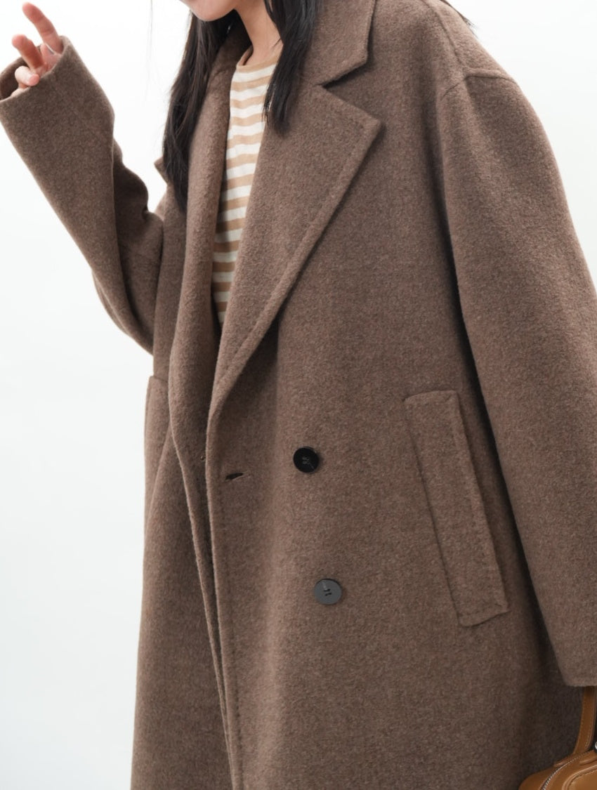 カシミヤ・キャメル・ヤクブレンド ブークレコート