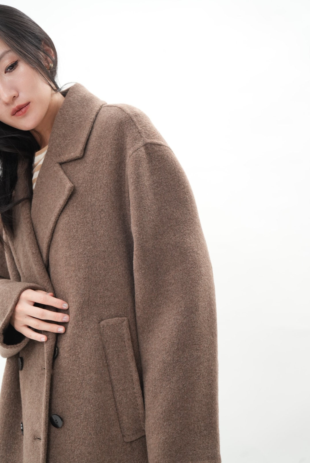 カシミヤ・キャメル・ヤクブレンド ブークレコート