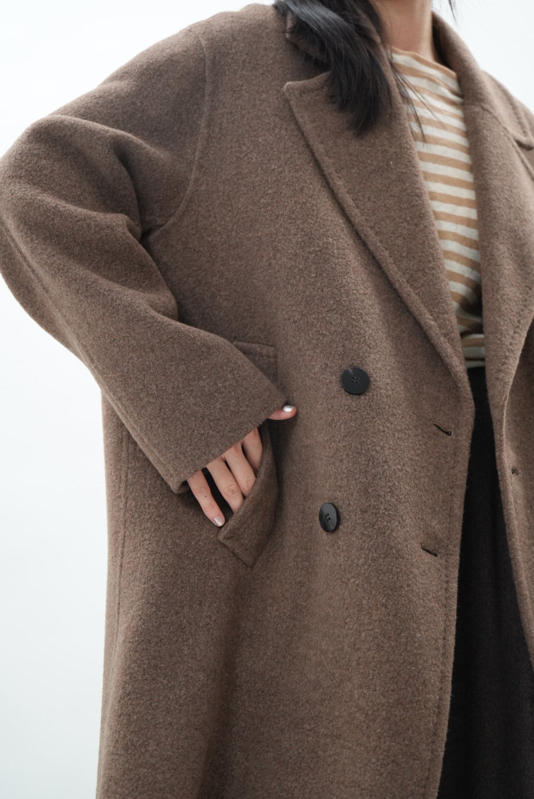 カシミヤ・キャメル・ヤクブレンド ブークレコート