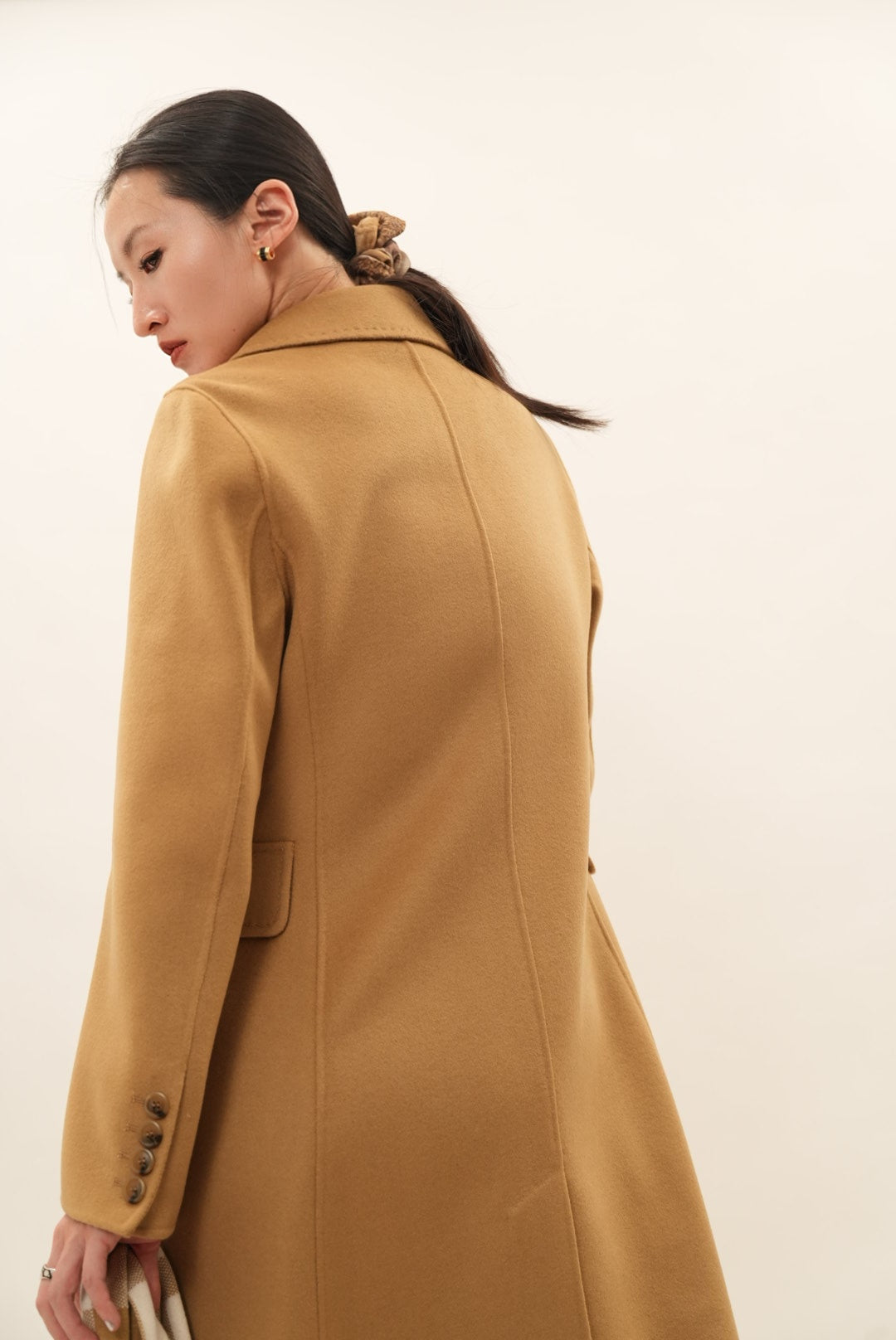 カシミヤブレンド チェスターコート（キャメル）【秋冬定番】