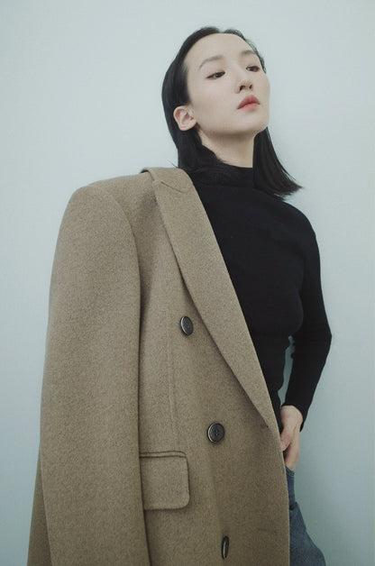 DOUBLE FACE 100 WOOL CHESTER COAT KAM