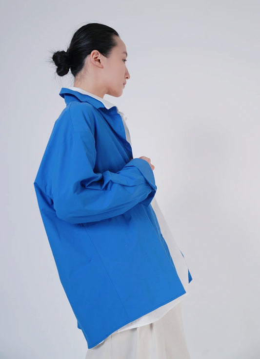 Tie-Back Oversized Shirt / 2color