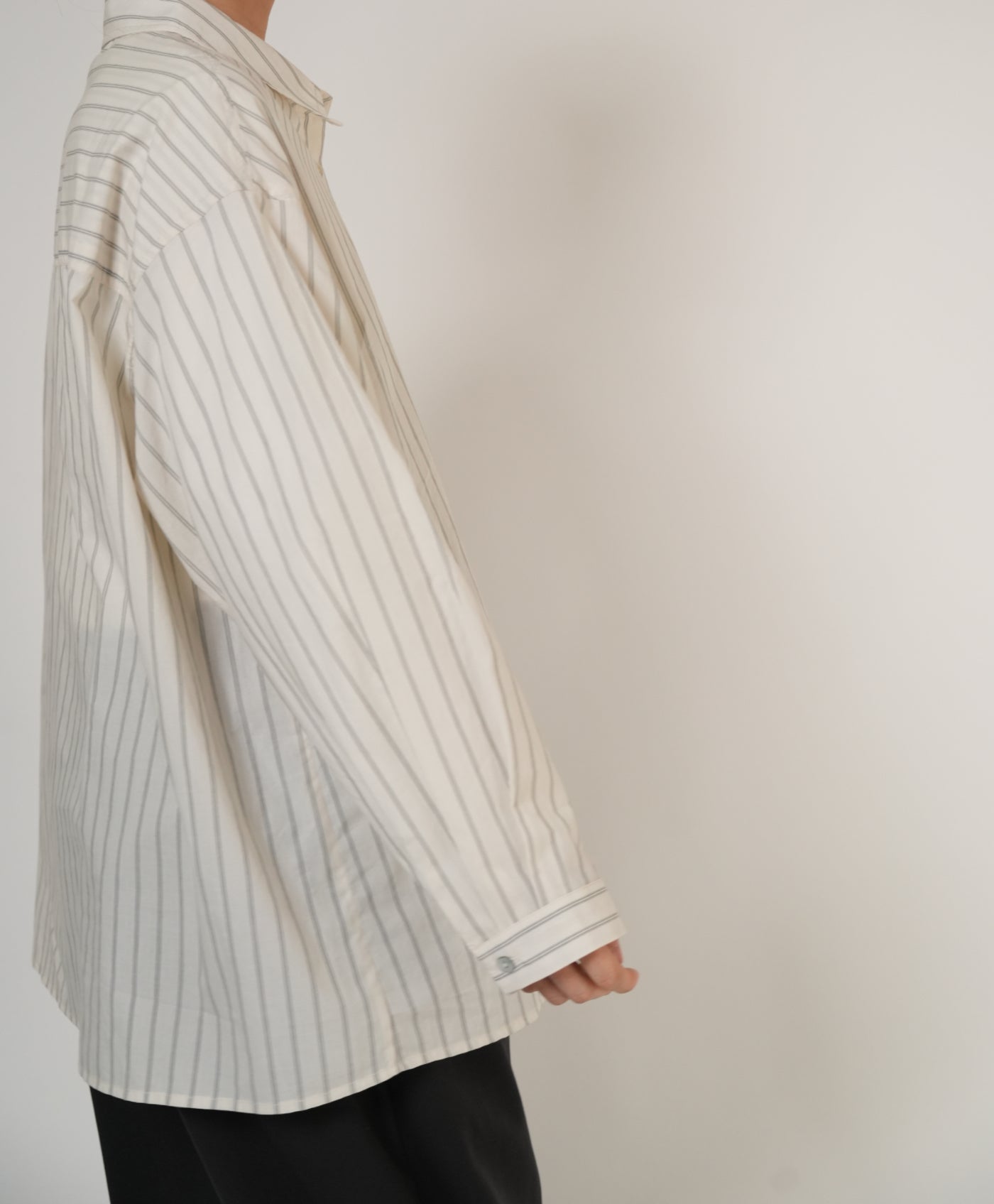Relaxed Striped Shirt / 2color