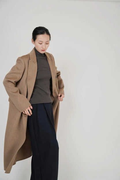 DOUBLE FACE 100 WOOL CHESTER COAT KAM