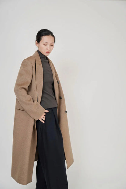 DOUBLE FACE 100 WOOL CHESTER COAT KAM