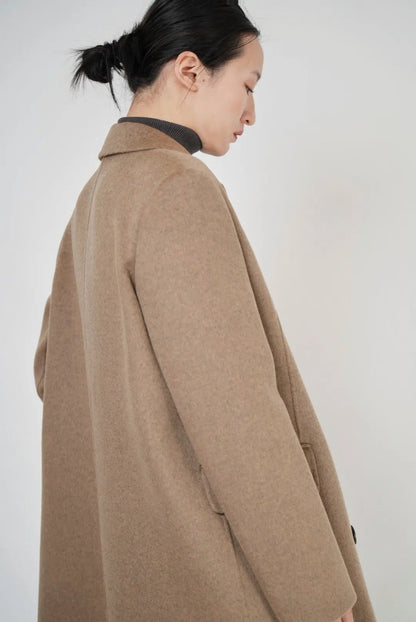 DOUBLE FACE 100 WOOL CHESTER COAT KAM