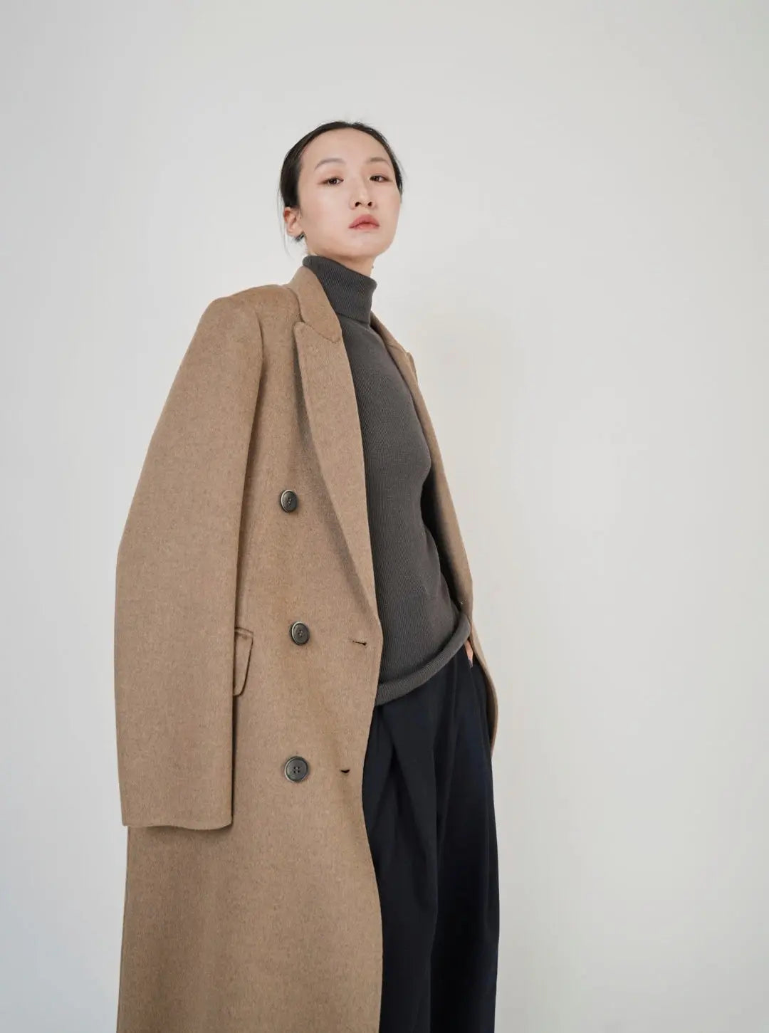 DOUBLE FACE 100 WOOL CHESTER COAT KAM