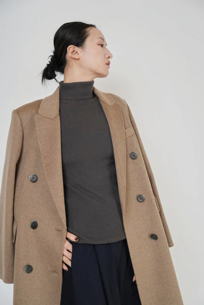DOUBLE FACE 100 WOOL CHESTER COAT KAM