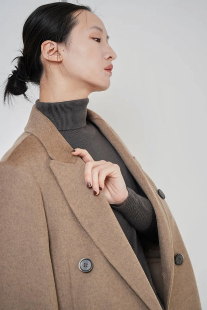 DOUBLE FACE 100 WOOL CHESTER COAT KAM