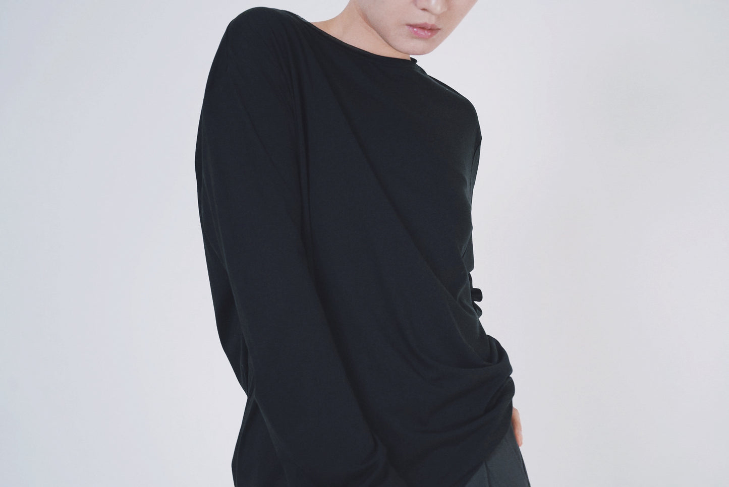 Relaxed Layered Long Sleeve Top / 3Color