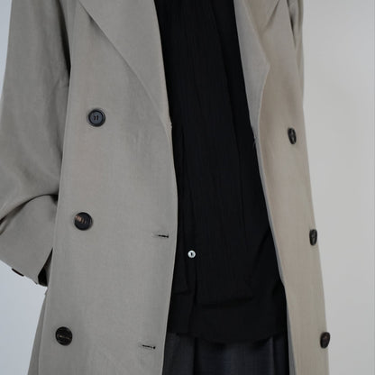 Lightweight Flow Trench Coat / Grey