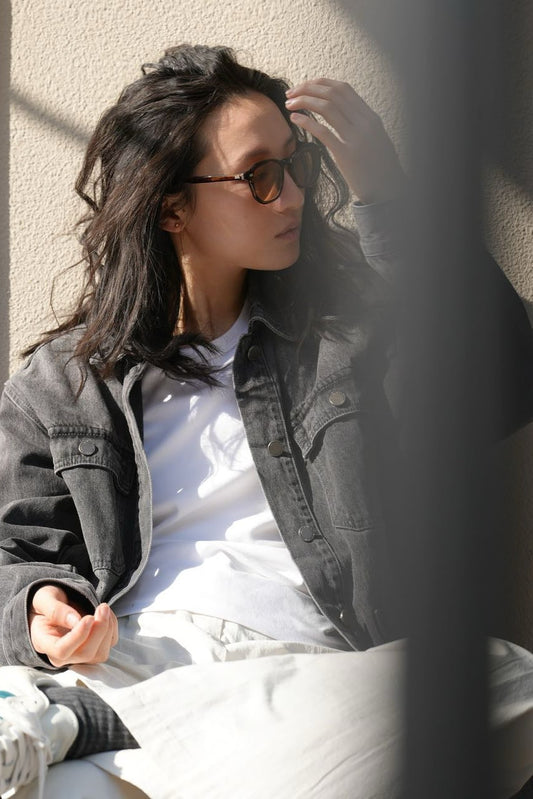 Utility Denim Jacket / Vintage Black