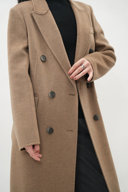 100 WOOL DOUBLE FACE CHESTER COAT