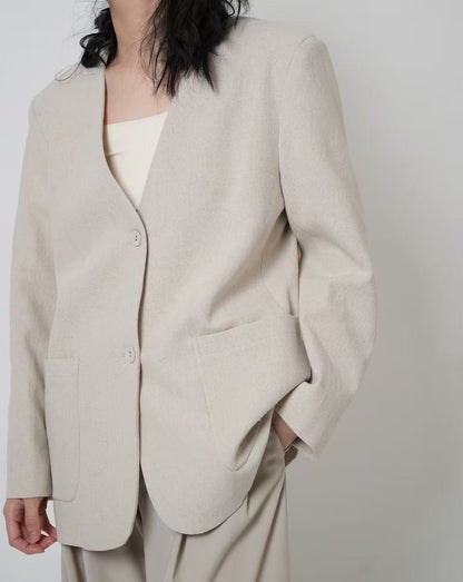 Linen Relaxed Blazer