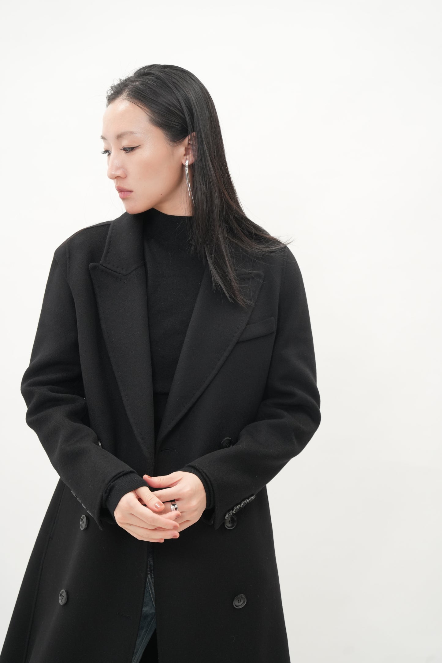 カシミヤブレンド チェスターコート（キャメル）【秋冬定番】