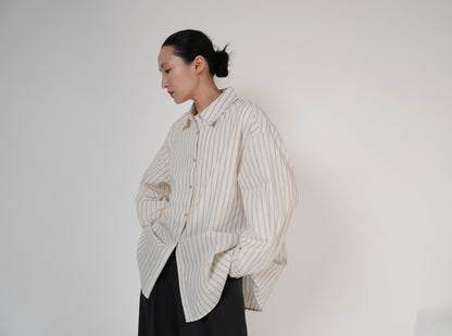 Relaxed Striped Shirt / 2color