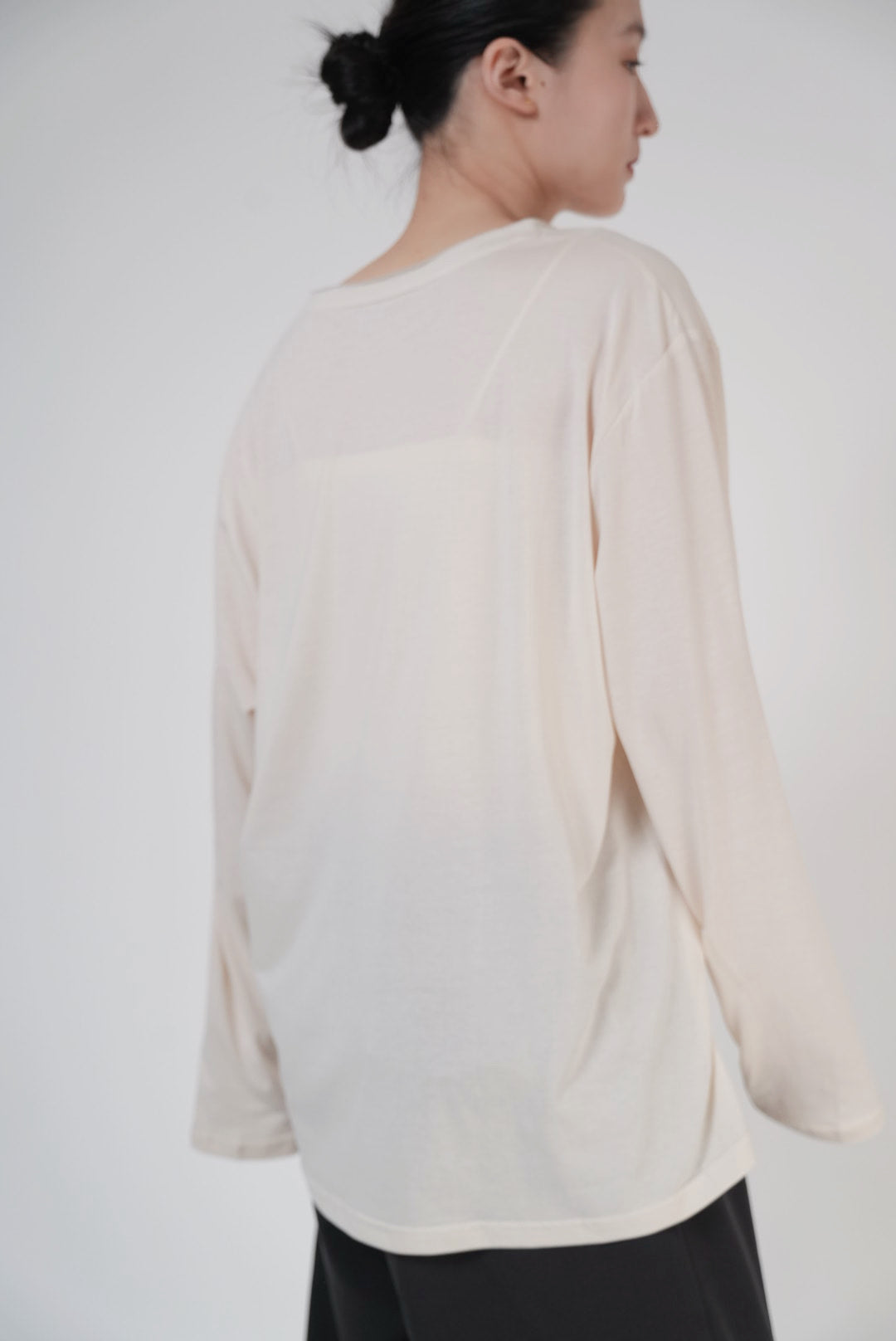 Relaxed Layered Long Sleeve Top / 3Color