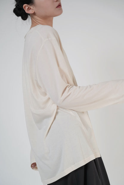 Relaxed Layered Long Sleeve Top / 3Color